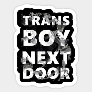 TRANS BOY NEXT DOOR Sticker